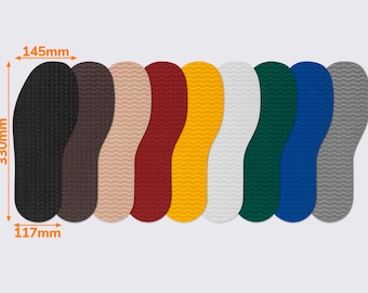 Universal Rubber Shoe Sole 330 mm | Cut-to-Size Outsole for Shoe Repair – 4 mm Thick – Multiple Colors art.106