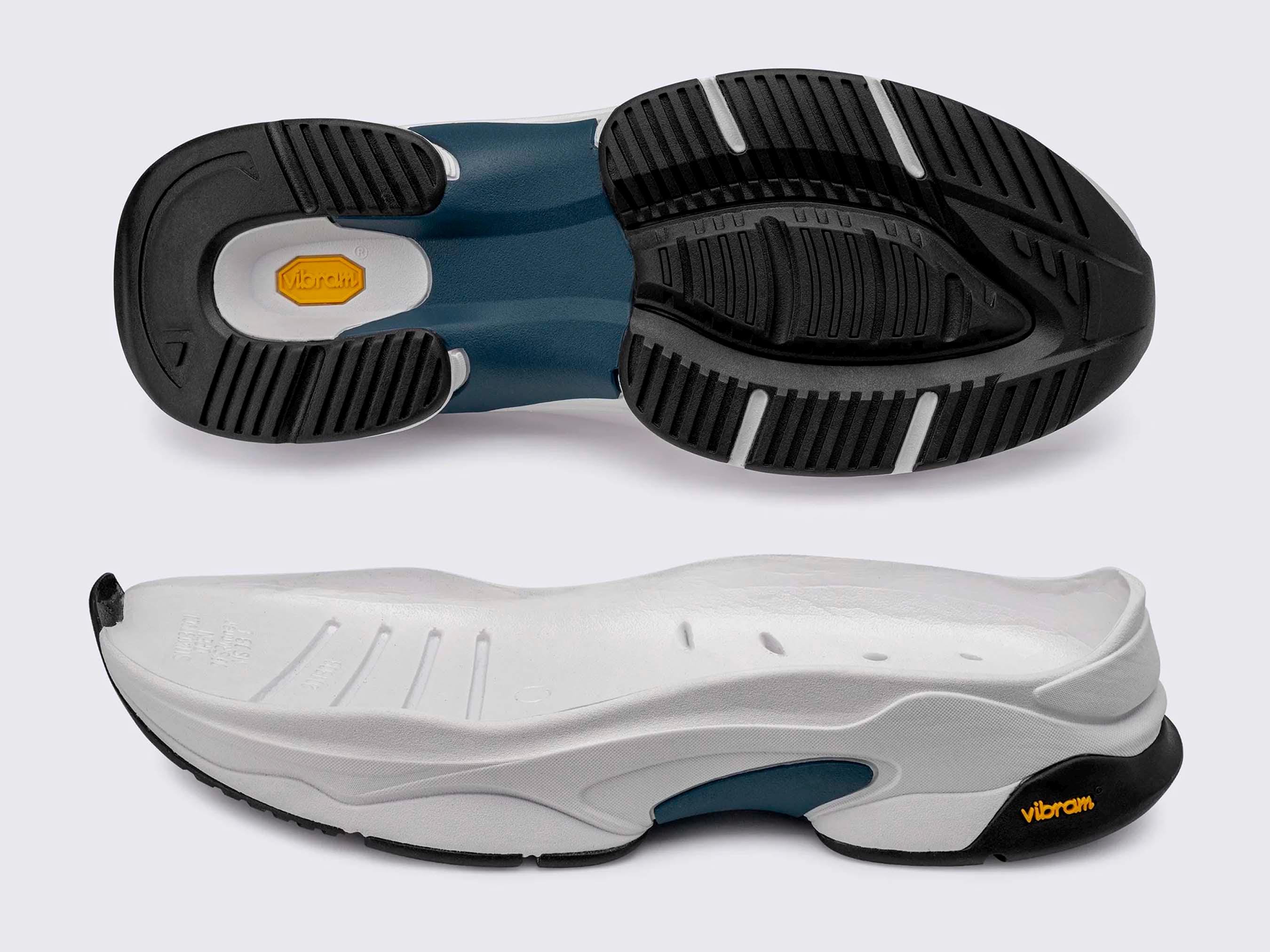 Sanders Vibram® RIPPLE SOLE OFFICER SHOE WS Plain Toe w/ Ripple Sole - CC Black — YUKETEN