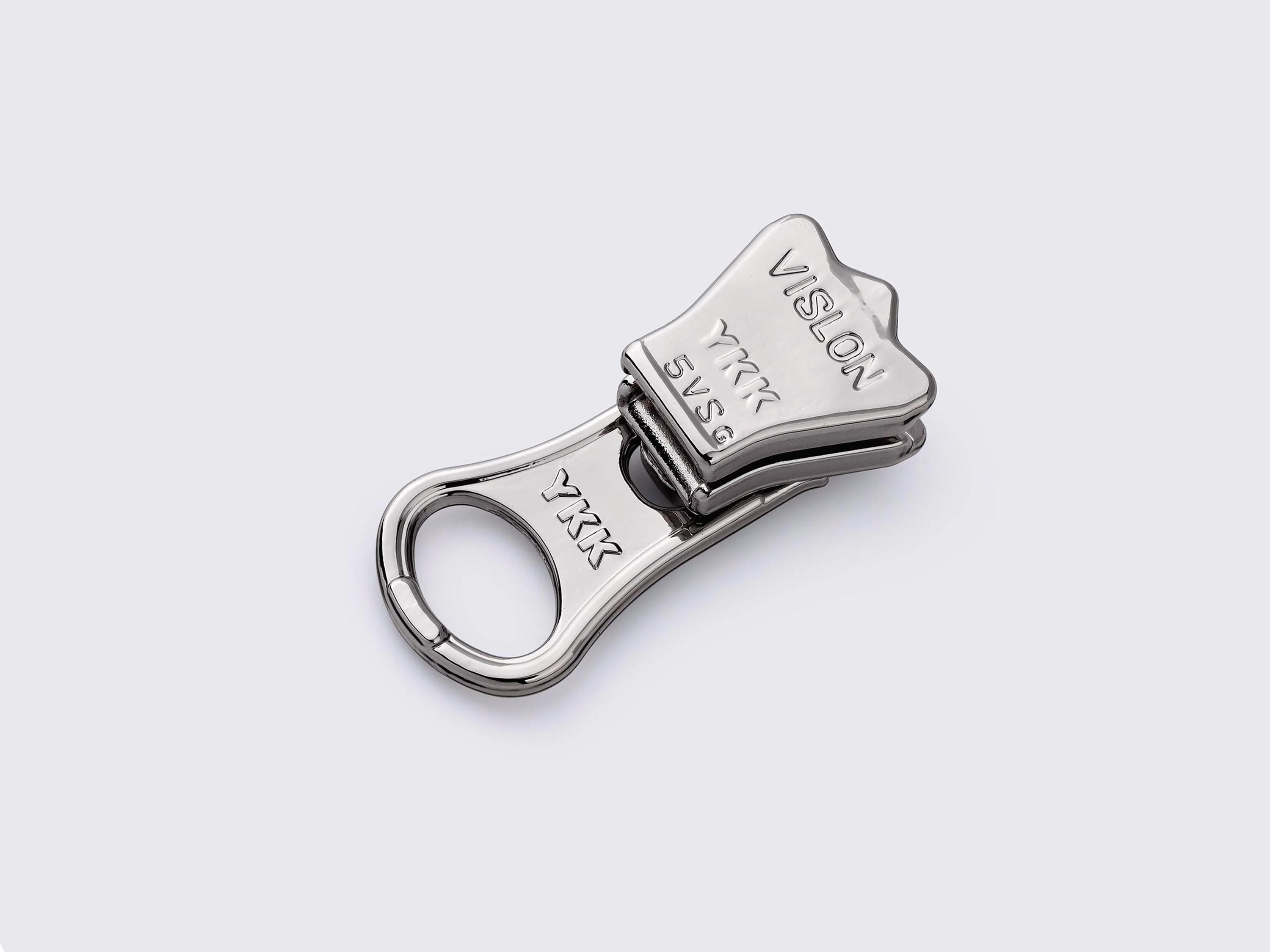 Zipper Runner Types YKK Slider Zipper Runner for Tractor Zipper No. 5, Nickel | Black Color ...