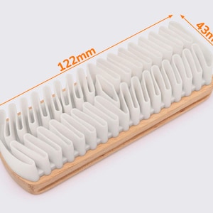 Suede and Nubuck Cleaning Brush | Perfect Care for Delicate Leather Wood/Rubber