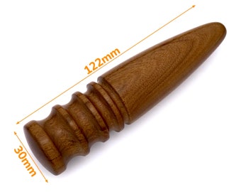 Manual Wooden slicker for polishing leather edges 122mm