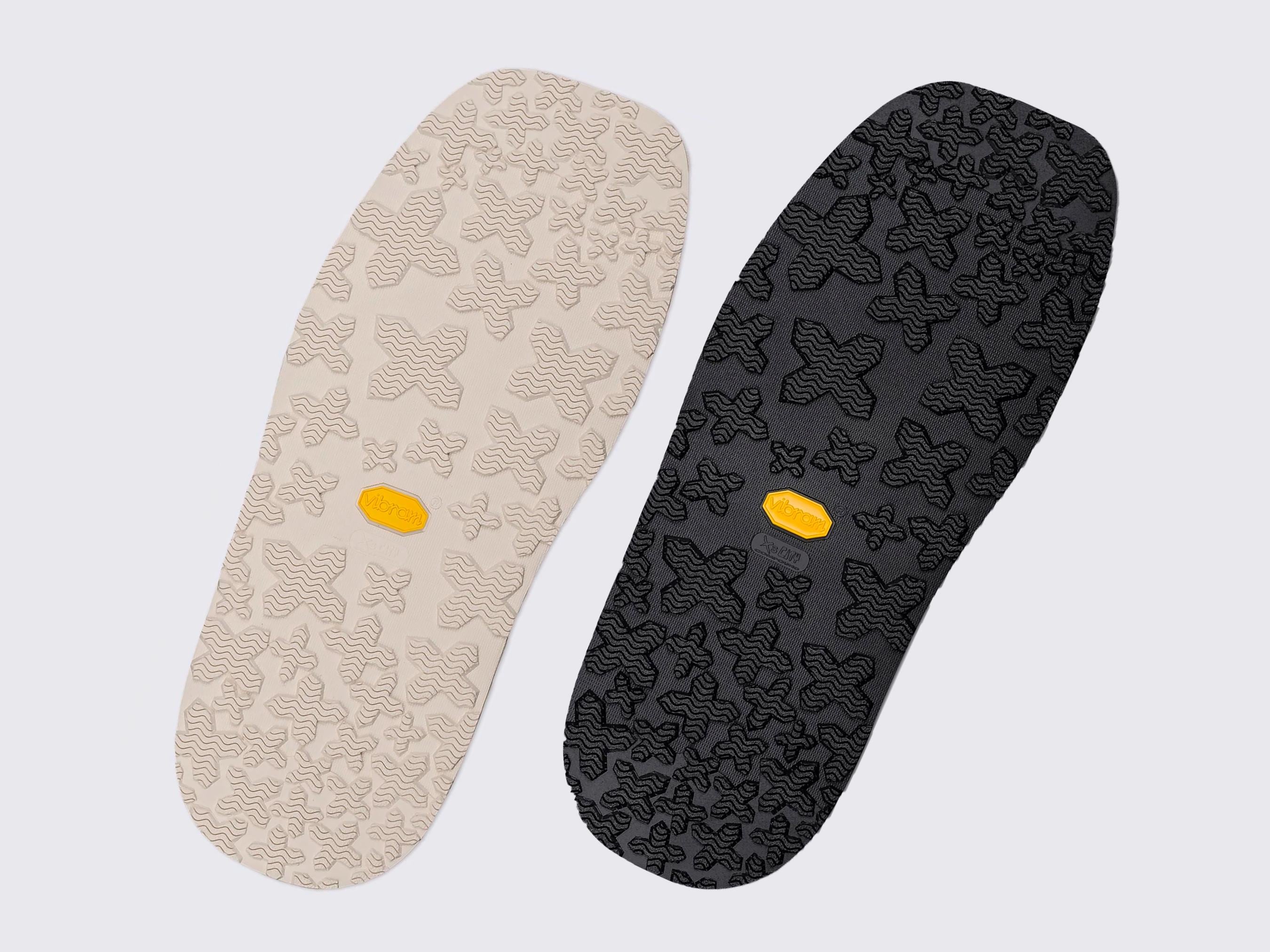 Shoe Sole for Sneakers VIBRAM FRIEDRICH 1442 black/cream Size 305-370 mm
