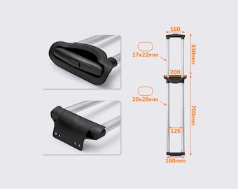Telescopic Retractable Luggage Handle with Button – 2-Position Adjustable Suitcase Handle ЧМВС-001/2