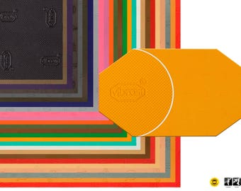 Vibram TEQUILGEMMA 7373 Beschermlaag bovenzool voor schoenen Dikte 1 mm 26 kleuren 4 maten om uit te kiezen