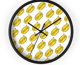 Vibram Wall Clock | Minimal Logo Modern Rubber Sole Inspired Clock