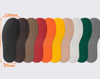 Universal Rubber Shoe Sole 325 mm | Cut-to-Size Outsole for Shoe Repair – 4 mm Thick – Multiple Colors art.101