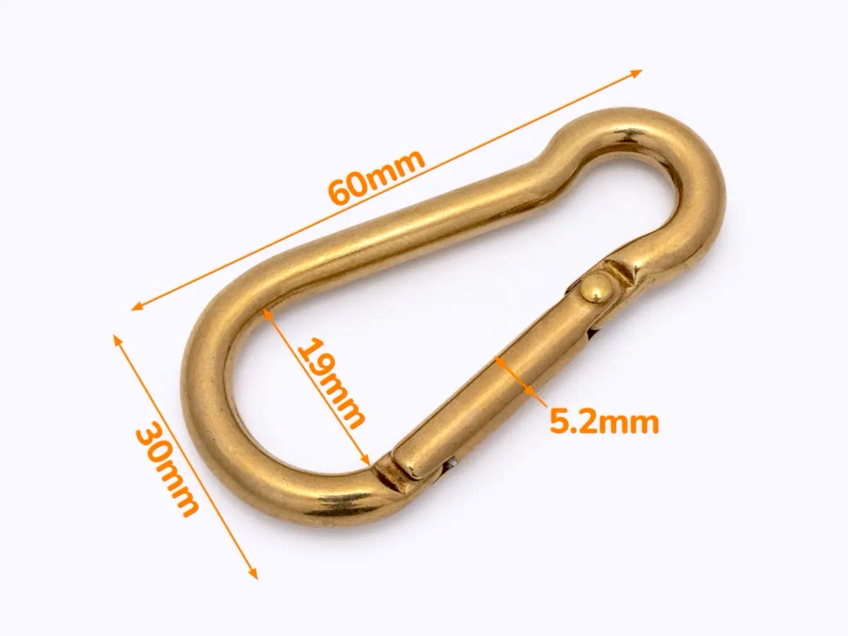Brass Carabiner - Etsy Canada