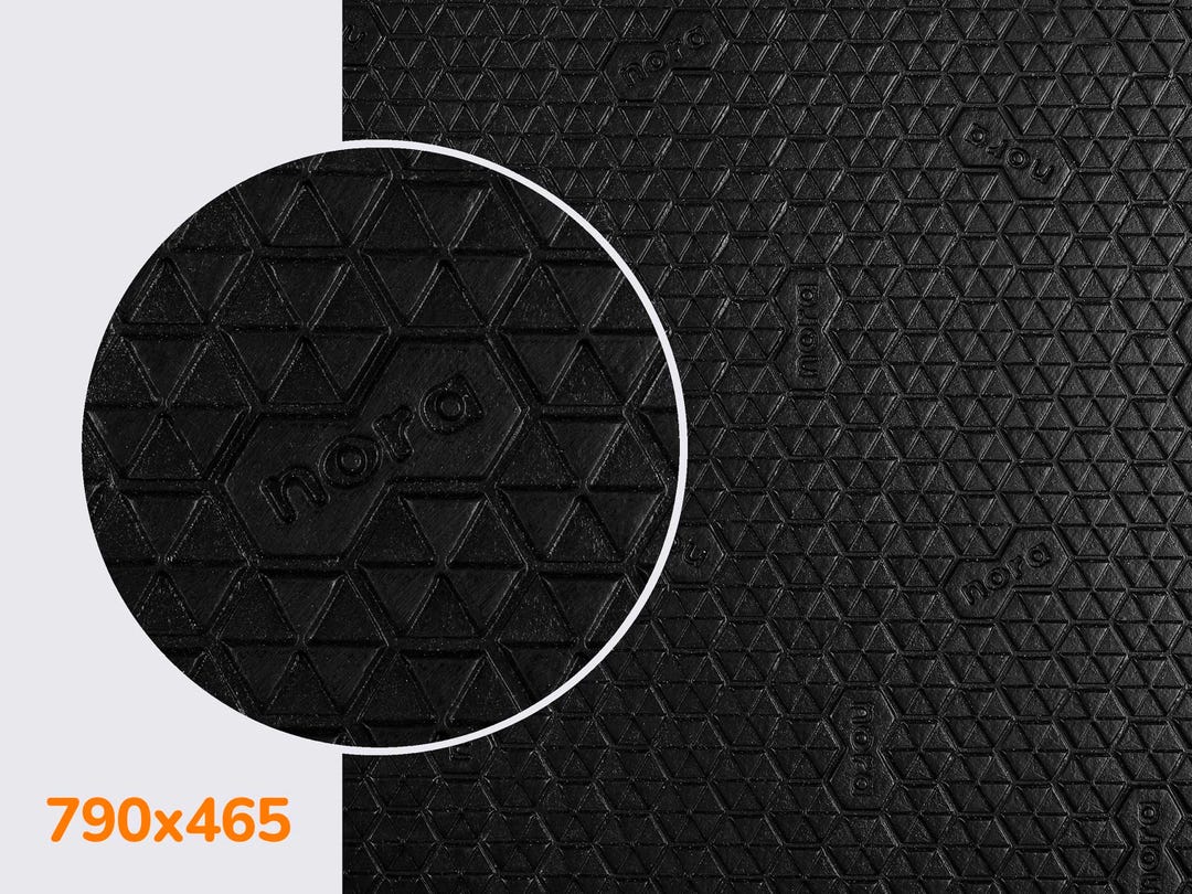 NORA Astral Delta Germany Quality Elastic Rubber for Soles Black