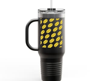 Vibram Lemon Pattern Travel Mug | 40oz Insulated Tumbler