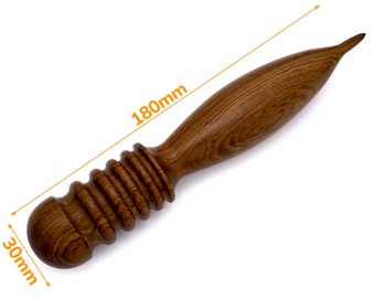 Manual Wooden slicker for polishing leather edges 180mm