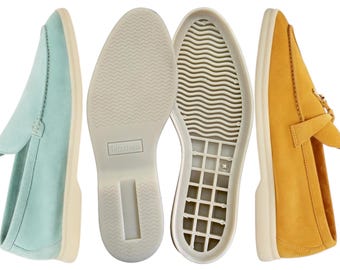 Vervangende loafer mocassinschoenzool – duurzame rubberen buitenzool voor doe-het-zelfschoenreparatie en knutselprojecten