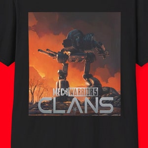 &quot;MechWarrior 5 Clans &quot;&quot;Battletech Vulture / Maddog Mech&quot;&quot; Fanart T-Shirt Roboter Mecha Videospiel-Shirt Brettspiel-Shirt MADCAT ATLAS Mech-Krieger.&quot;