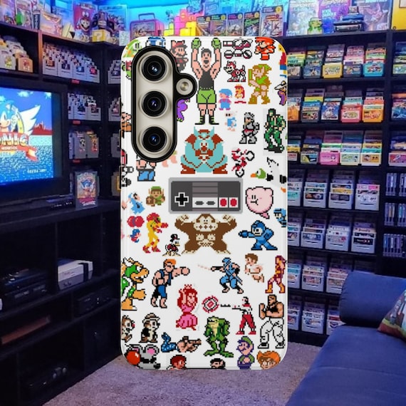 Retro 8 Bit Character Pixel Art Phone Case iPhone 17, 16, 15, Pro Max Samsung Galaxy S26 S25, S24, ,S23, Google Pixel 9, 8