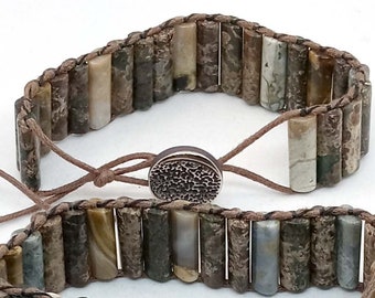 Leopardskin Jasper bracelet