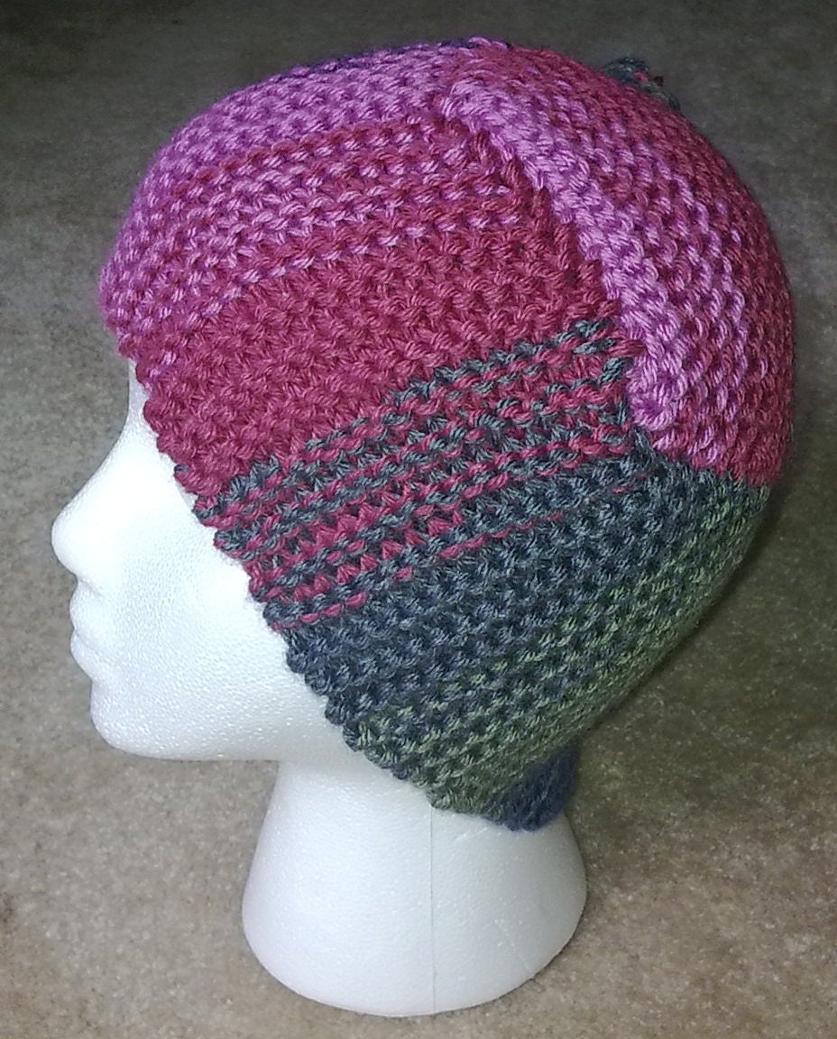 MESH KNIT ASYMMETRIC HAT