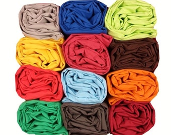 Children&#39;s fitted sheet 70x160 cm 70x170 cm 70x180 cm 80x160 cm 80x180 cm 90x170 cm 100% COTTON / 8 Colors to choose from
