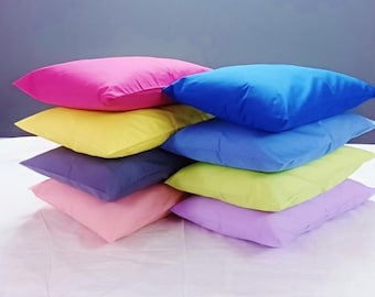 Funda de almohada para bebé 30x30 cm 30x40 cm 30x50 cm 30x60 cm 35x45 cm 35x55 cm Funda de cojín 100% algodón resistente al color, fabricada en Francia