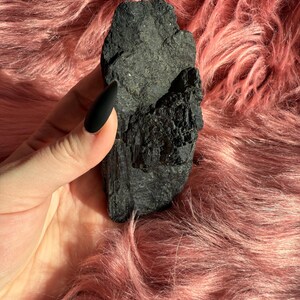 Stunning Extra Large Raw Black Tourmaline Chunk - (60)