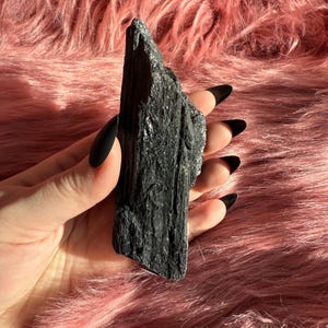 Stunning Extra Large Raw Black Tourmaline Chunk - (60)