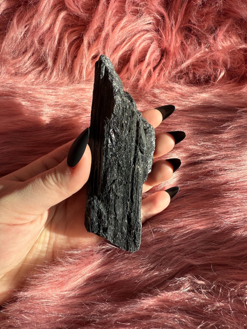 Stunning Extra Large Raw Black Tourmaline Chunk - (60)