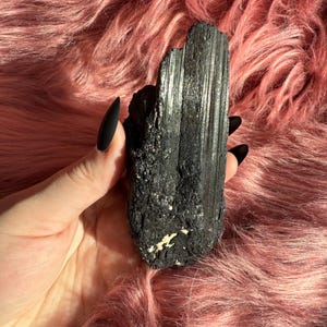Stunning Extra Large Raw Black Tourmaline Chunk - (60)