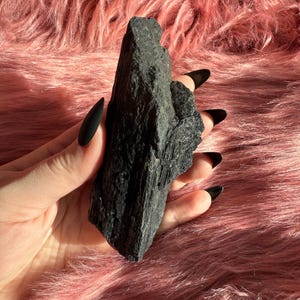 Stunning Extra Large Raw Black Tourmaline Chunk - (60)