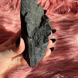 Stunning Extra Large Raw Black Tourmaline Chunk - (60)
