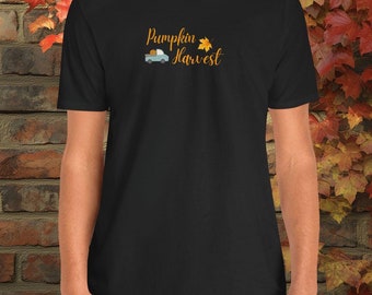 Pumpkin Harvest Truck Graphic Tee, Cozy Fall Fashion