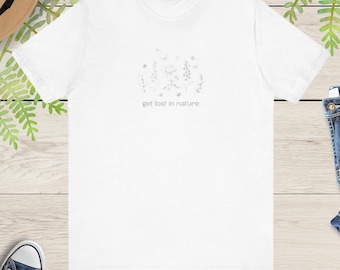 Botanisch grafisch T-shirt: natuurliefhebber uniseks T-shirt