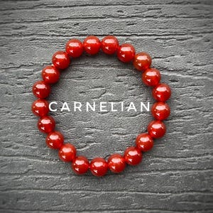 Handmade Carnelian Bracelet Enhancing Creativity and Confidence