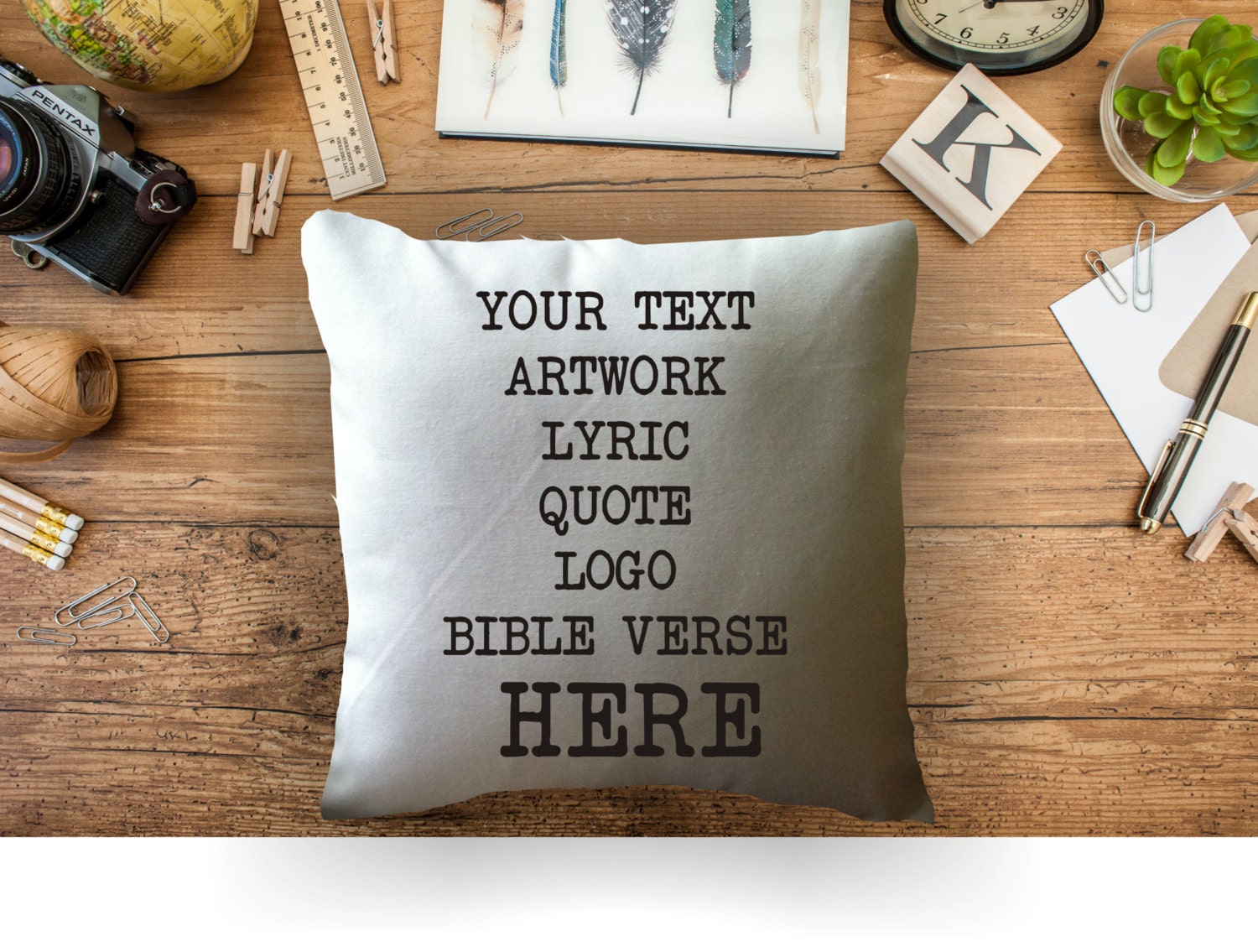 Custom pillow cover custom text pillow cover Etsy