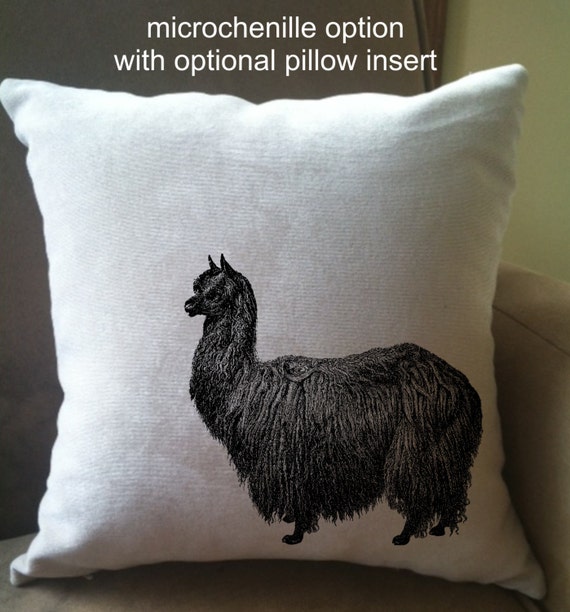 alpaca throw pillow