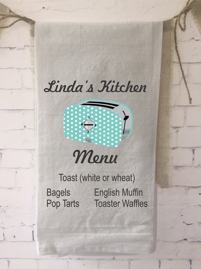 Funny Tea Towel Toaster Cook Wedding Gift Bridal Shower Etsy