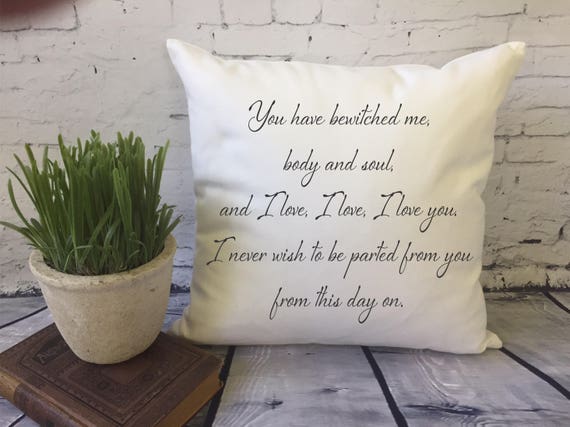 Mr. Darcy quote throw pillow cover Mr darcy pillow | Etsy