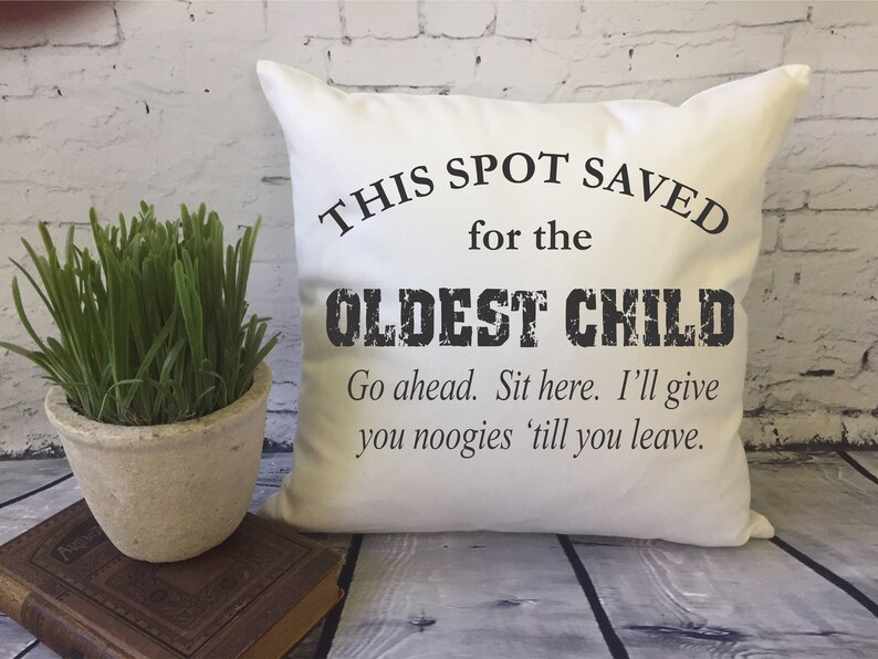 Funny middle child throw pillow/ decorative pillow cover/ spot Etsy
