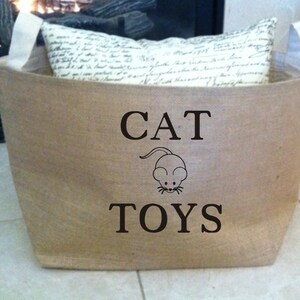 small cat toy basket