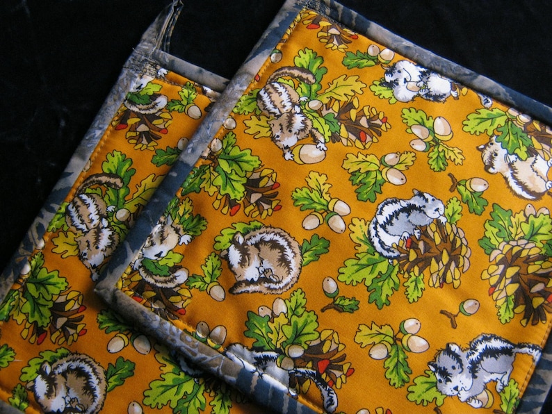 jennifermiller Chipmunk Potholders