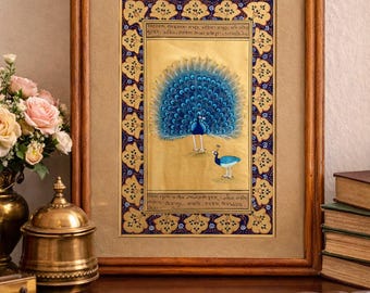 ムガル帝国皇帝と皇后の芸術：絹布に描かれたインドの細密画 - Etsy 日本