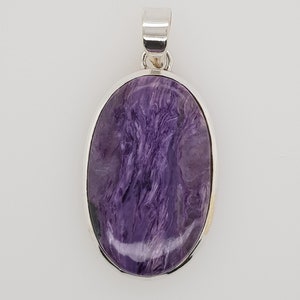 Charoite Sterling Silver Pendant