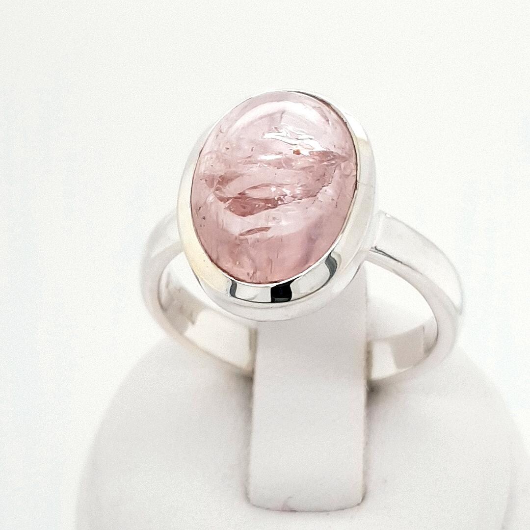 モルガナイト　silverリング モルガナイト スターリングシルバー リング 57.5 - Etsy 日本