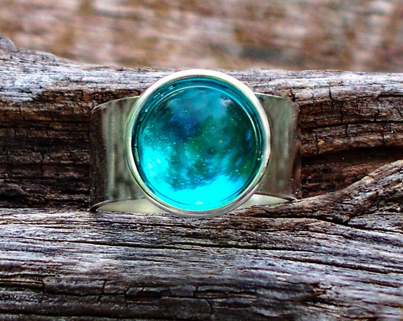 Recycled Vintage Mason Jar Ring/Bottles/Blue Mason Etsy