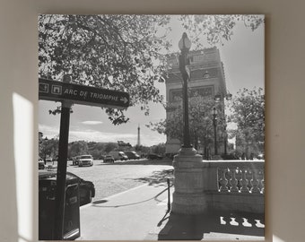 Paris | Digital Photography | Black And White Photography | Black And White Art | Digital Photo | Arc De Triomphe