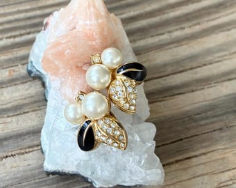 Signed Vintage Christian Dior Clip on Earrings