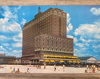 Antique Atlantic City Postcard, Vintage Ritz Carlton Hotel Postcard, Atlantic City Beach, New Jersey Postcard