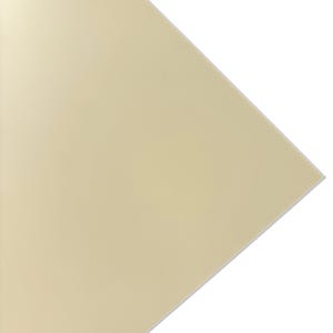Cream Matte Pastel Acrylic 1/8" thick  Sheets Sized 12" x 19", Mask on both sides . Matte only on one side .