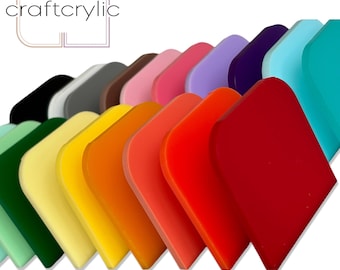 Glossy/Matte Acrylic Sheets, Laser Cutting, 12x19, Glowforge Compatible