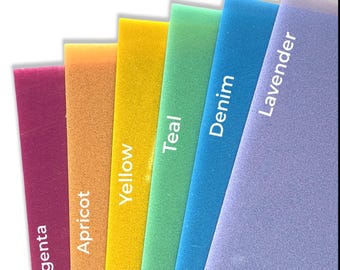 Glitter Dust Acrylic Sheet, 12"x19", Laser Cutting, Glowforge Compatible