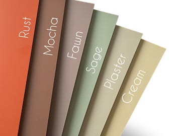 New Neutral Matte Pastel Acrylic, 1/8" Acrylic Sheets Sized 12" x 19", Masked acrylic,  CO2 Laserable - Glowforge Pro and Plus 3mm Acrylic