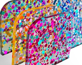 Glitter Confetti Acrylic Sheet, 1/8" Thick, Laser Cutting, 12" x 19"