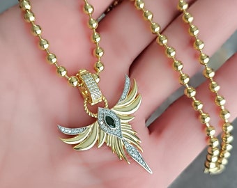 925k Silver Angel Wing Necklace-Archangel Michael Necklace-Guardian Angel Wings Necklace-Talisman Necklace-Protective Necklace-Gift for her